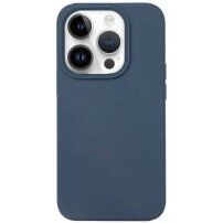 Силиконов кейс за iPhone 15 Pro - тъмносин