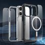 Удароустойчив калъф с подсилени ъгли и MagSafe за iPhone 15 Pro Max - черно