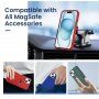 Устойчив силиконов калъф с MagSafe за iPhone 15 Pro - тъмносин