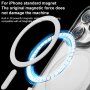 MOMAX Прозрачен калъф с MagSafe за iPhone 15 - сив