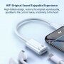 Аудио адаптер USB-C male / Lightning female за iPhone - бял