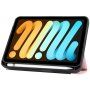 Мраморен калъф с място за Apple Pencil за iPad mini 6 / mini 7 - розов