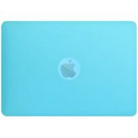 Матов прозрачен калъф с отваряща се стойка за MacBook Air 13" (A1237 / A1304 / A1369 / A1466) - син