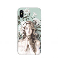 Защитен кейс за iPhone X / XS - ангелско момиче