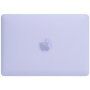 Матов прозрачен калъф с отваряща се стойка за MacBook Air 15" (A2941 / A3114) - виолетов