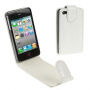 Сгъваем калъф за iPhone 4 / 4S с мотива на крокодилска кожа - бял
