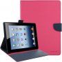 GOOSPERY калъф с полирано покритие за iPad 2 / 3 / 4 - цвят фуксия