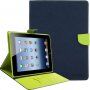 GOOSPERY калъф с полирано покритие за iPad 2 / 3 / 4 - тъмно синьо