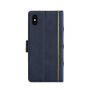 2в1 сваляем калъф Книга за iPhone XS Max - синя