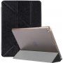Копринен калъф с стойка оригами за iPad mini 4 / 5 - черно
