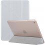 Копринен калъф с стойка оригами за iPad mini 4 / 5 - сребърен
