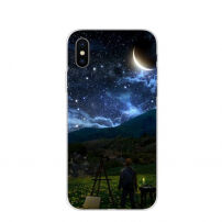 Защитен кейс за iPhone XS Max - нощен художник