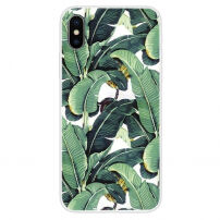Мек кейс за iPhone XS Max - бананови листа