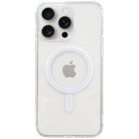 Лъскав прозрачен калъф с MagSafe за iPhone 15 Pro - прозрачен