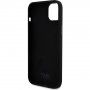 Karl Lagerfeld Karl and Choupette Heads силиконов калъф за iPhone 15 Plus - черен