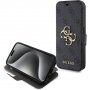 Guess 4G Metal Logo сгъваем калъф iPhone 15 Pro Max - сиво
