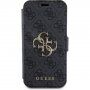 Guess 4G Metal Logo сгъваем калъф iPhone 15 Pro Max - сиво