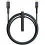 Nomad Kevlar плетен кабел 20W USB-C / Lightning за iPhone / iPad / iPod / AirPods - 1,5 м - черен