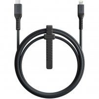 Nomad Kevlar плетен кабел 20W USB-C / Lightning за iPhone / iPad / iPod / AirPods - 1,5 м - черен