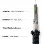 Nomad Kevlar плетен кабел 20W USB-C / Lightning за iPhone / iPad / iPod / AirPods - 1,5 м - черен