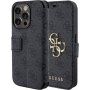 Guess 4G Metal Logo сгъваем калъф за iPhone 15 Pro - сиво