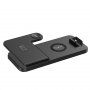 4v1 сгъваема безжична зареждаща стойка за iPhone / Apple Watch / AirPods - бял