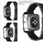 Метален кейс с каишка за Apple Watch 42mm / 41mm / 40mm / 38mm - черна