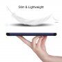 Калъф от PU кожа с място за Apple Pencil и функция заспиване за iPad mini 4 / 5 - тъмносин