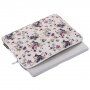 Чанта с ретро флорален мотив за iPad до 13" / MacBook до 14" - бежов