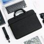 Просторна чанта с регулируема дръжка за iPad до 13" / MacBook до 14" - черна