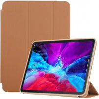 Калъф със стойка и функция за събуждане / сън за iPad Air 4 (2020) / Air 5 (2022) - седло кафяво