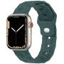 Силиконова каишка с геометричен мотив за Apple Watch Ultra 49мм / 45мм / 44мм / 42мм - петролносин
