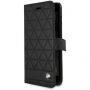 BMW Hexagon leather Book калъф за iPhone 7 Plus / 8 Plus - черна