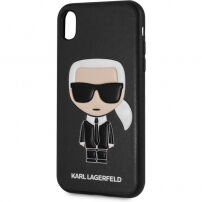 Karl Lagerfeld Ikonik TPU калъф за iPhone XR - черна
