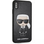 Karl Lagerfeld Ikonik TPU калъф за iPhone XS Max - черна