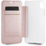 Guess PU Leather Book Case Iridescent калъф за iPhone XR - златно розово