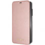 Guess PU Leather Book Case Iridescent калъф за iPhone XS Max - златно розова
