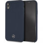 Mercedes Silicon / Fiber case Lining кейс за iPhone XR - морски синя