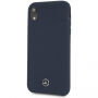 Mercedes Silicon / Fiber case Lining кейс за iPhone XR - морски синя