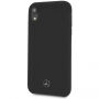 Mercedes Silicon/Fiber case Lining кейс за iPhone XR - черна
