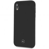 Mercedes Silicon/Fiber case Lining кейс за iPhone XR - черна