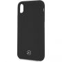 Mercedes Silicon/Fiber case Lining кейс за iPhone XR - черна