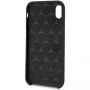 Mercedes Silicon/Fiber case Lining кейс за iPhone XR - черна