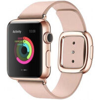 Елегантна каишка с катарама за Apple Watch 42mm / 41mm / 40mm / 38mm - розова