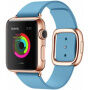Елегантна каишка с катарама за Apple Watch Ultra 49mm / 46mm / 45mm / 44mm / 42mm - син