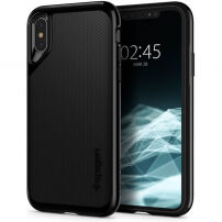Spigen Neo Hybrid кейс за iPhone XS / X - тъмно черен