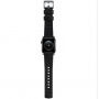 Nomad Active Pro хидрофобна кожена каишка за Apple Watch Ultra 49mm / 46mm / 45mm / 44mm / 42mm - черно-сребърна