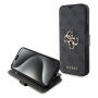 Guess 4G Metal Logo сгъваем калъф за iPhone 15 Plus - сиво