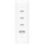 BELKIN BoostCharge Pro 4-портово зарядно устройство PD 140W - 3 бр. USB-C / USB-A с UK, EU, US адаптери за iPhone / iPad / MacBook - бял