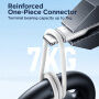 JOYROOM SA26-CL3 плетен кабел за зареждане и пренос на данни 30W USB-C / Lightning за iPhone / iPad / iPod / AirPods - 2 м - черен
